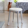 close up of Easy shower stool in bathroom