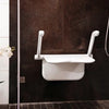 The Etac Relax Shower Seat - White in a stylish bathroom