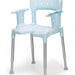 The image shows a blue Etac Swift Shower Chair