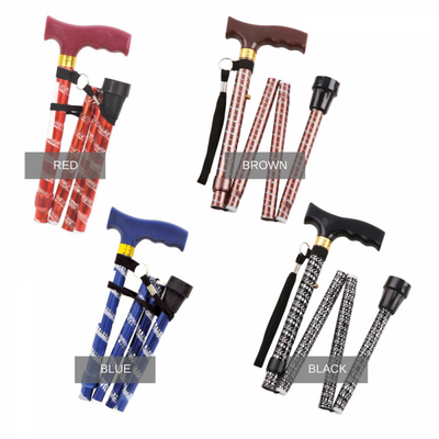 shows the extendable walking sticks with engraved patterns in the full range of designs