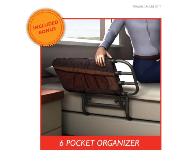 EZ Adjustable Bed Rail With Pouch From Stander, Ex Display