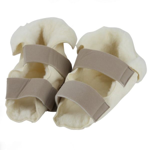 Fleece Heel Protectors Open Slippers