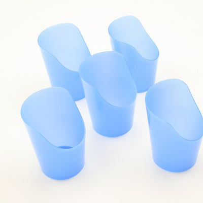 5 Flexi Cut Out Cups in Blue