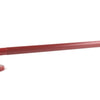 A side view of the red fluted grab rail