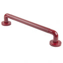 The red fluted plastic grab rail