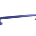 a side view of a blue fluted plastic grab rail 