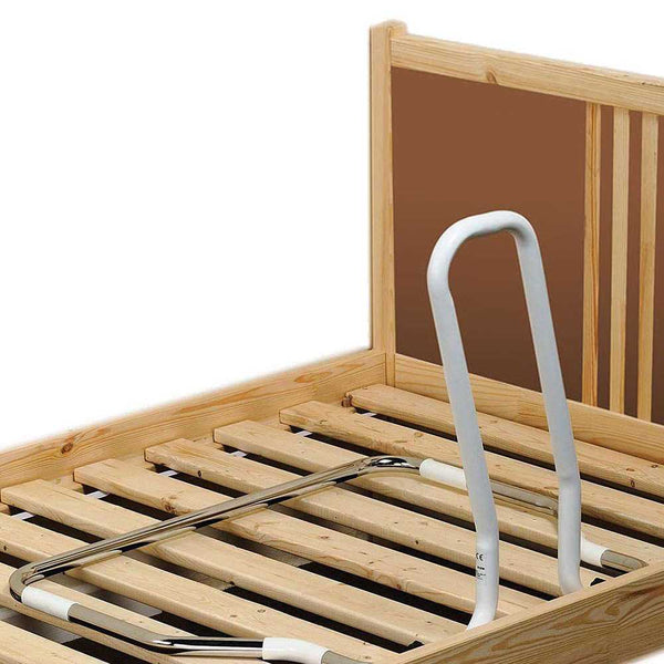 the image shows the folding easy fit bed rail