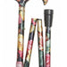 the image shows the floral folding elite adjustable walking stick