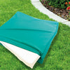 Home and Garden Memory Foam Folding Kneeler Cushion unzipped showing cushion inside