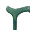 the image shows a close up of the classic canes jewel green beech cane