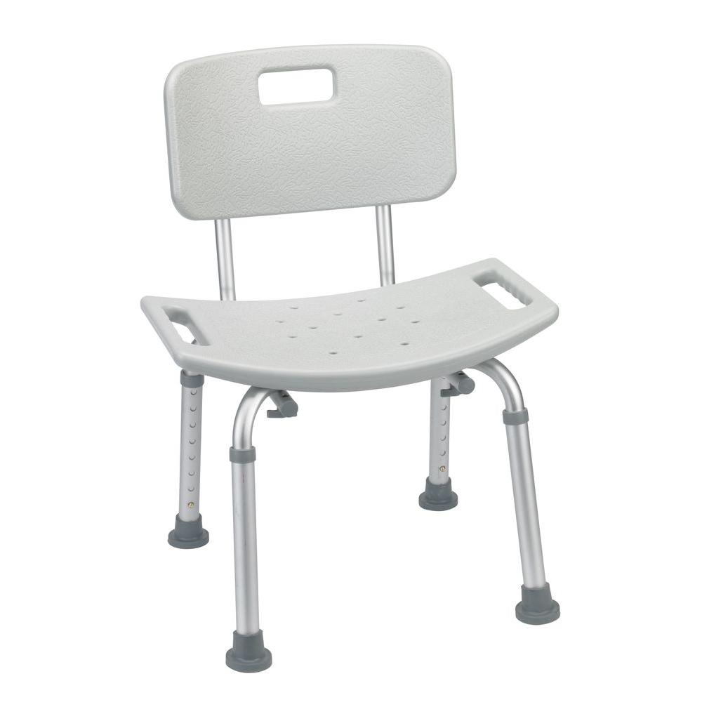 The image shows the bath bench with a back