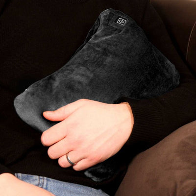 the image shows someone holding the Lifemax Portable Heated Cushion