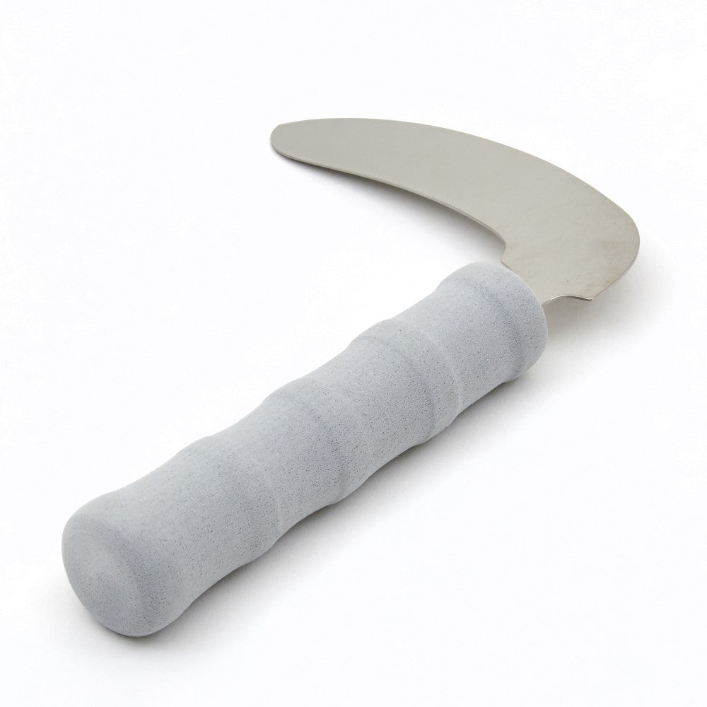 the image shows the homecraft lightweight foam handled angled cutlery rocker knife