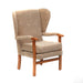the image shows the biscuit coloured jubilee high seat fireside chair