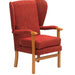 the image shows the crimson jubilee high seat fireside chair