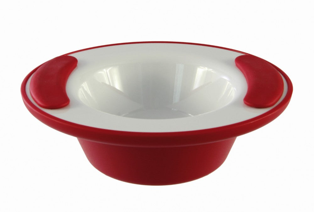 the image shows the ornamin keep warm bowl in red