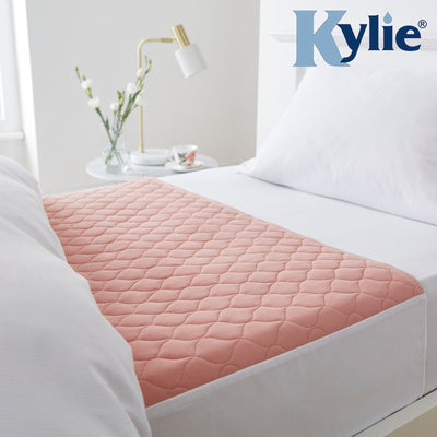 the image shows the pink kylie bed pad