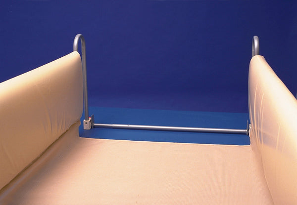 the image shows the connected cot side bumpers set