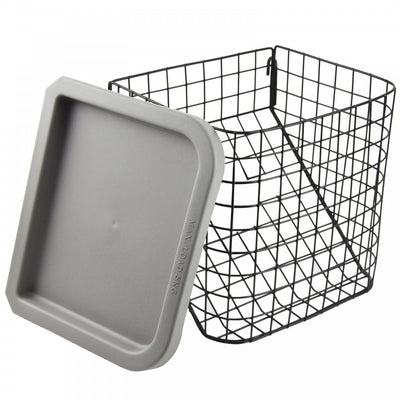 The image shows the Large Basket and Tray for Three-Wheeled Rollator