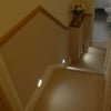 the image shows lifemax remote control wireless LED lights on a stairway