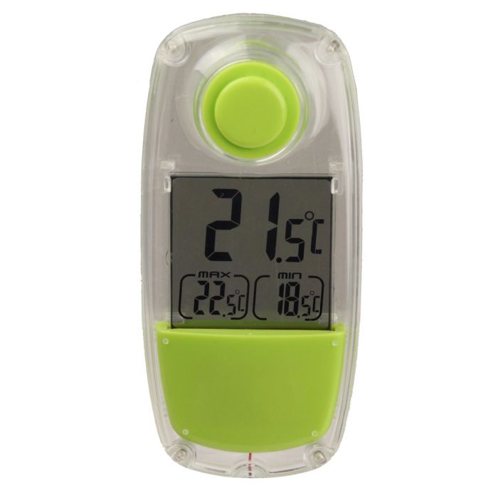 the image shows the lifemax solar window thermometer