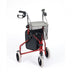 The image shows the Lightweight 3 Wheel Rollator with shopping bag, basket and tray