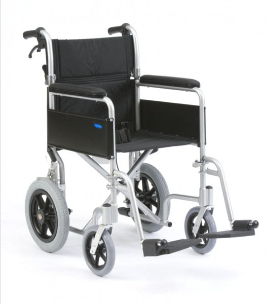 Lightweight-Aluminium-Transit-Wheelchair Lightweight Aluminium Attendant Controlled Transit Wheelchair