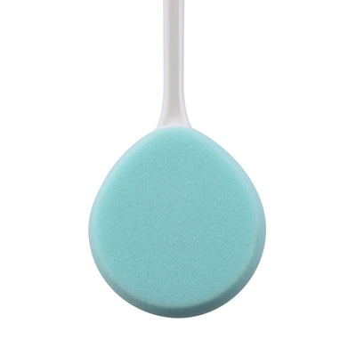 The image shows a close-up of the exfoliating sponge for the Long Handled Round Bath Sponge