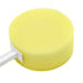 shows a close-up of the round bath sponge head