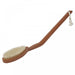 shows the Long Handled Wooden Bath Brush 