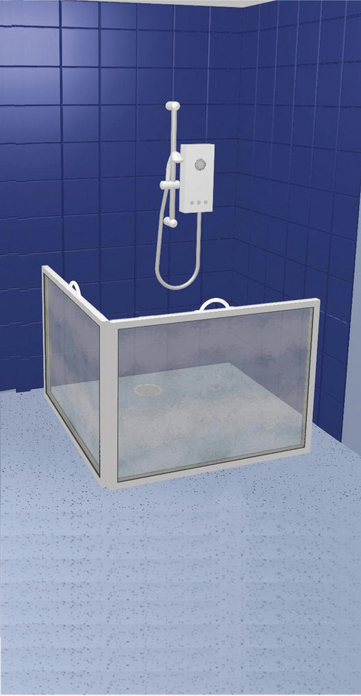 Operable Shower Screen Portable panel shower screen CS3 – Ability Superstore