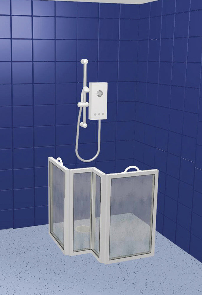 Operable Shower Screen Portable panel shower screen CS4 – Ability Superstore