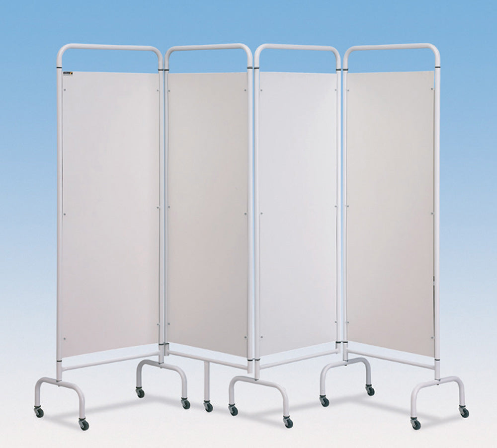Mobile-Folding-Screens---3-Fold-Blue-Patchwork-Screen Mobile Folding Screens - 3-Fold Blue Patchwork Screen