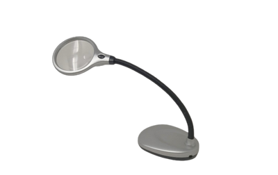 Desktop Illuminated Magnifier, Battery Operated, Ex Display