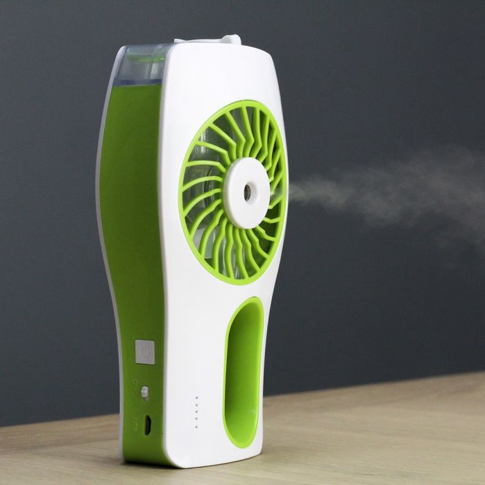the image shows the mist function on the lifemax mini mist fan