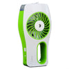 the image shows the lifemax mini mist fan in green against a plain white background