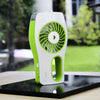 the image shows the lifemax mini mist fan in green