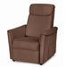 shows the mocca coloured modena rise and recline chair