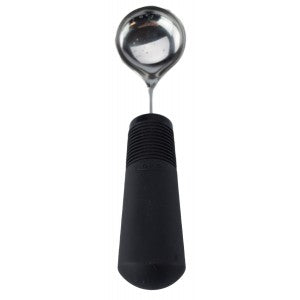 shows the Good Grips weighted souper spoon