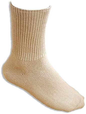 The image shows a beige seamless oedama sock