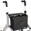 shows the fabric bag attached to the lets fly rollator