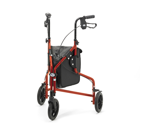 shows the Days Lightweight Tri Walker Rollator in orange