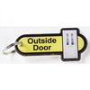 Dementia Friendly Key Fobs - Outside Door, Yellow