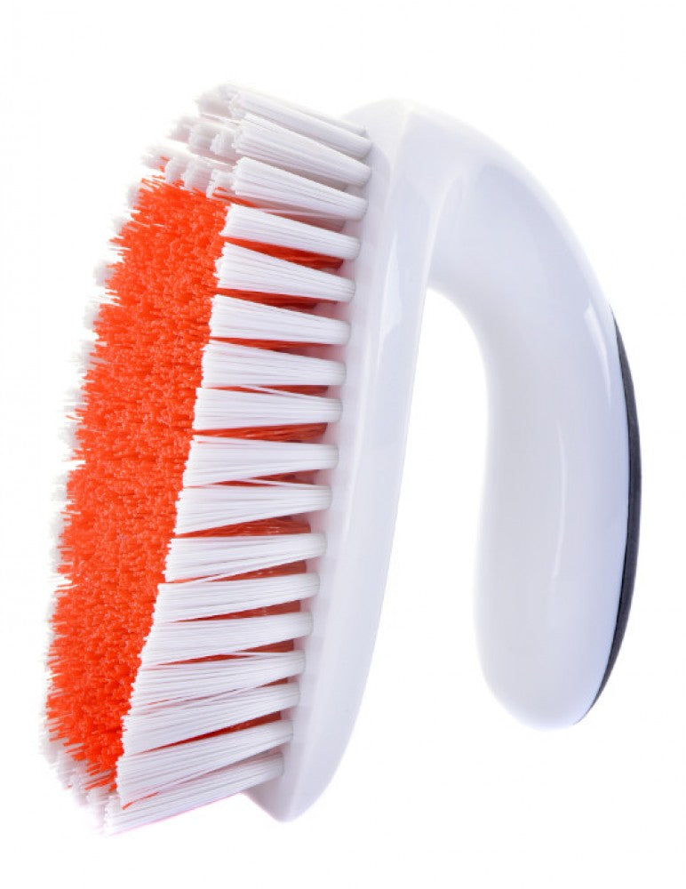 shows the bristles of the OXO good grips all purpose scrub brush