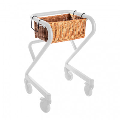 The image shows the wicker basket for Page Indoor Rollator