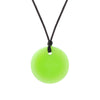 Chewigem – Button Pendant - Fluorescent Green Glow