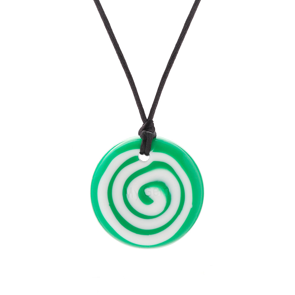 Chewigem – Button Pendant - Gremlin Green