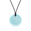 Chewigem – Button Pendant - Blue Whirlpool