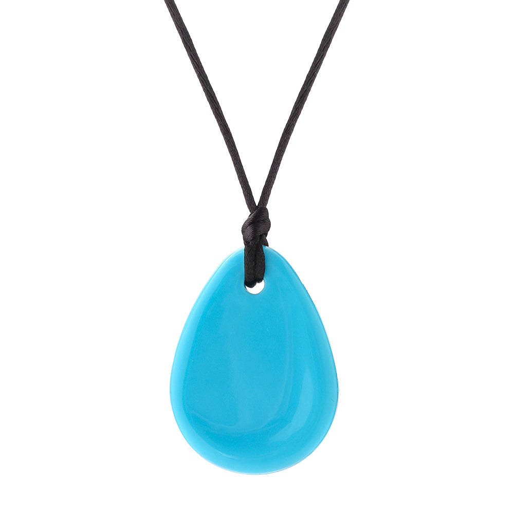 Chewigem – Raindrop Pendant - Matte Blue