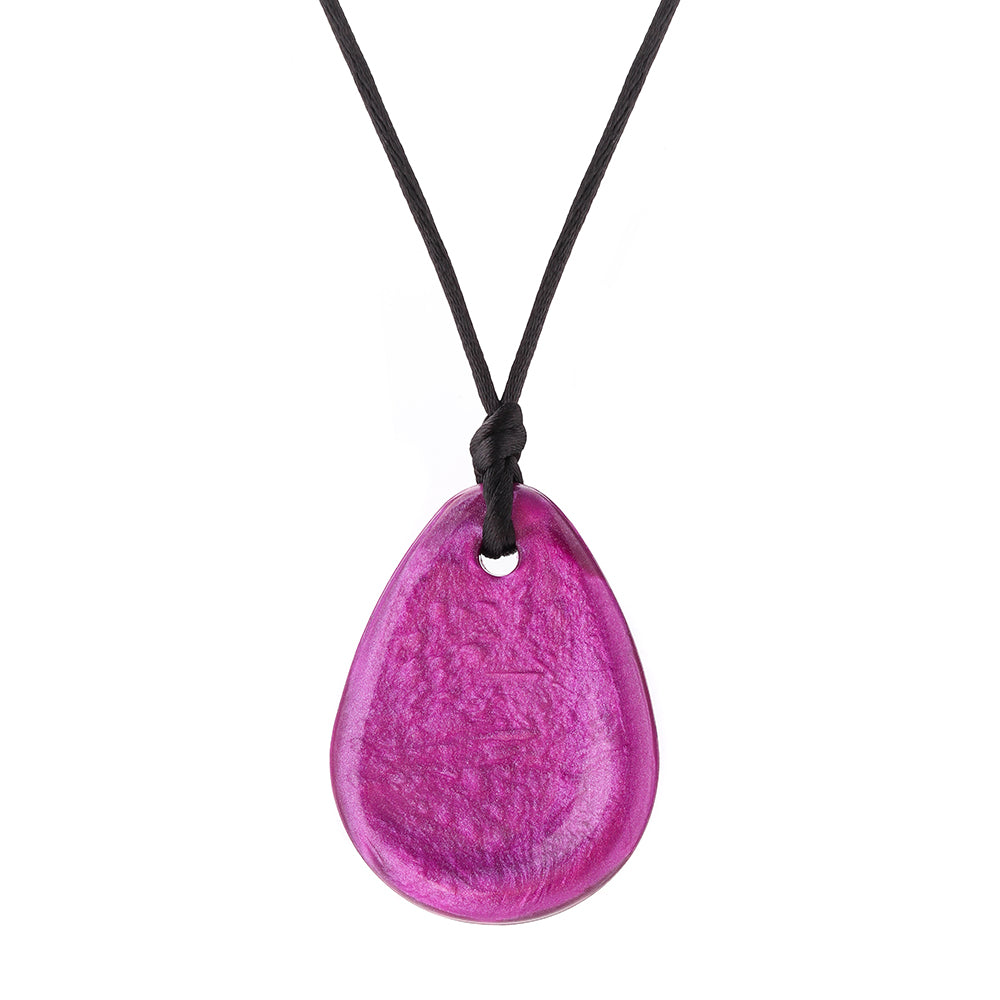 Chewigem – Raindrop Pendant - Heather Purple